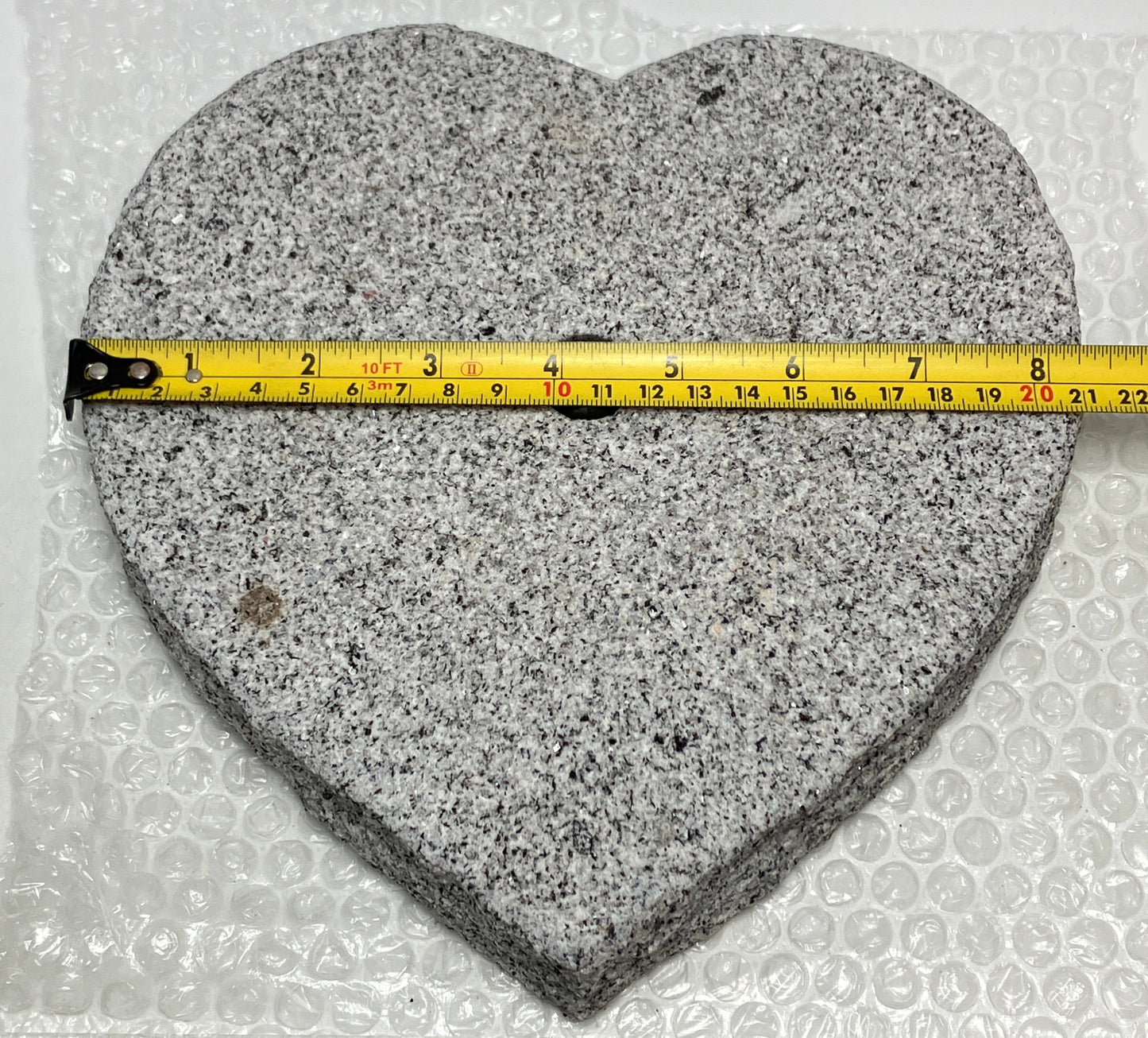 Handmade Granite Stone Lantern Heart Cutouts Japanese Stone Art for Candle LED