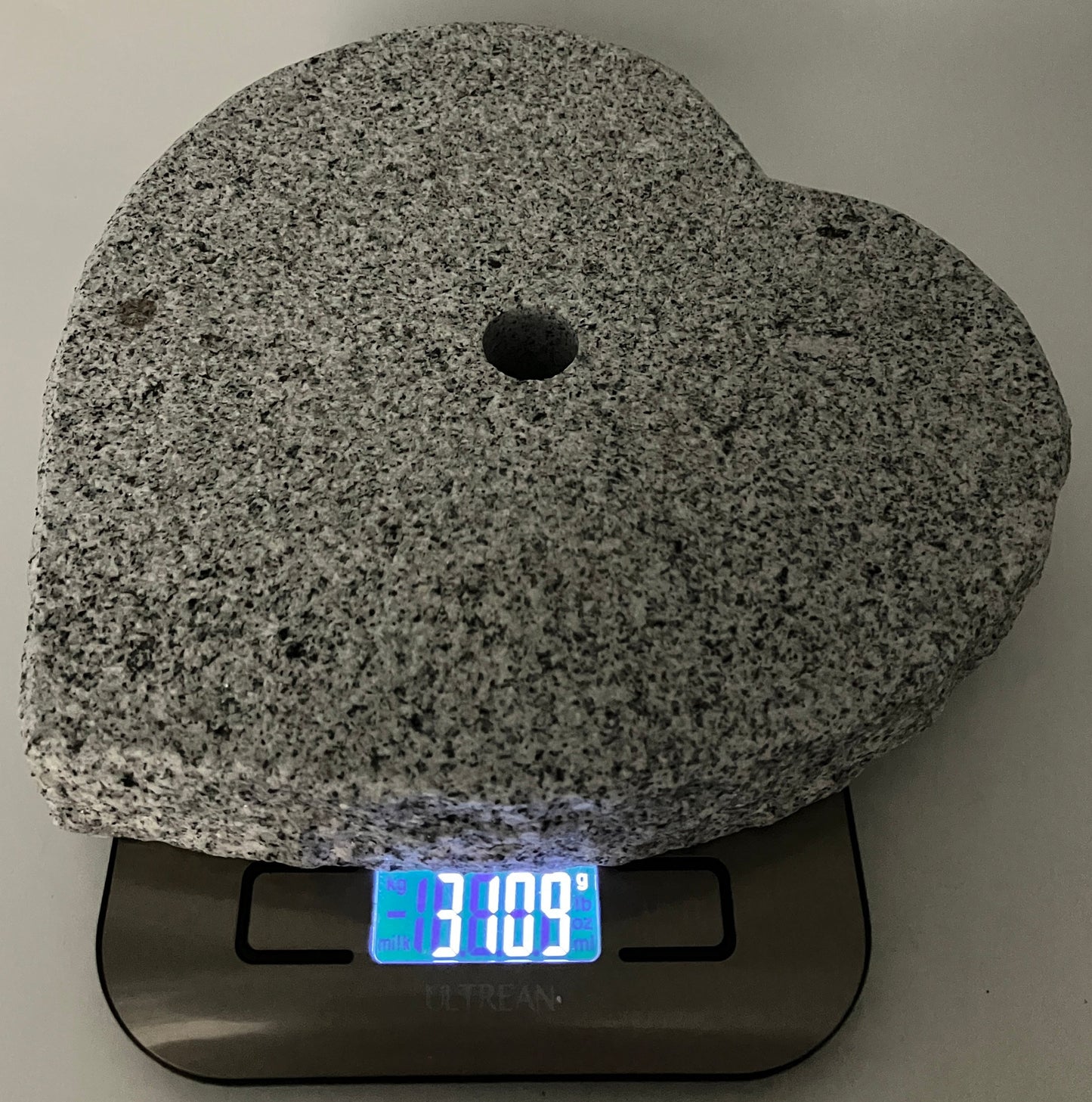 Handmade Granite Stone Lantern Heart Cutouts Japanese Stone Art for Candle LED