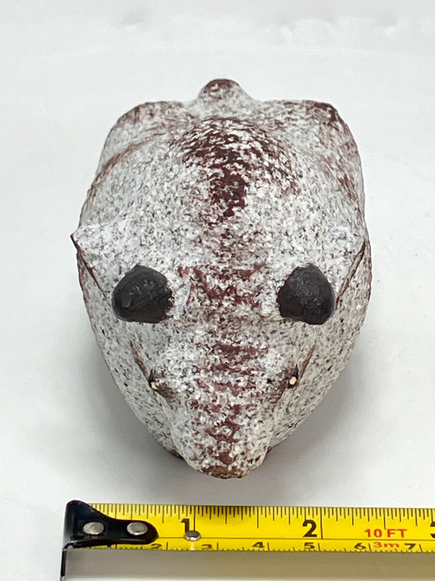 Small Gray Bull Cow Granite Stone Sculpture Handmade Japan