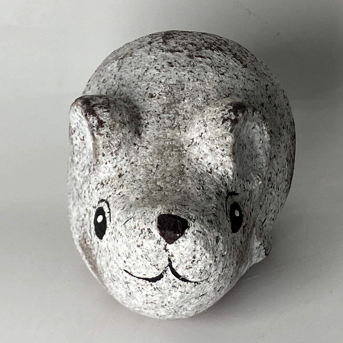 Small Gray Rat Mouse Figurine Granite Stone Sculpture Handmade Japan 2019