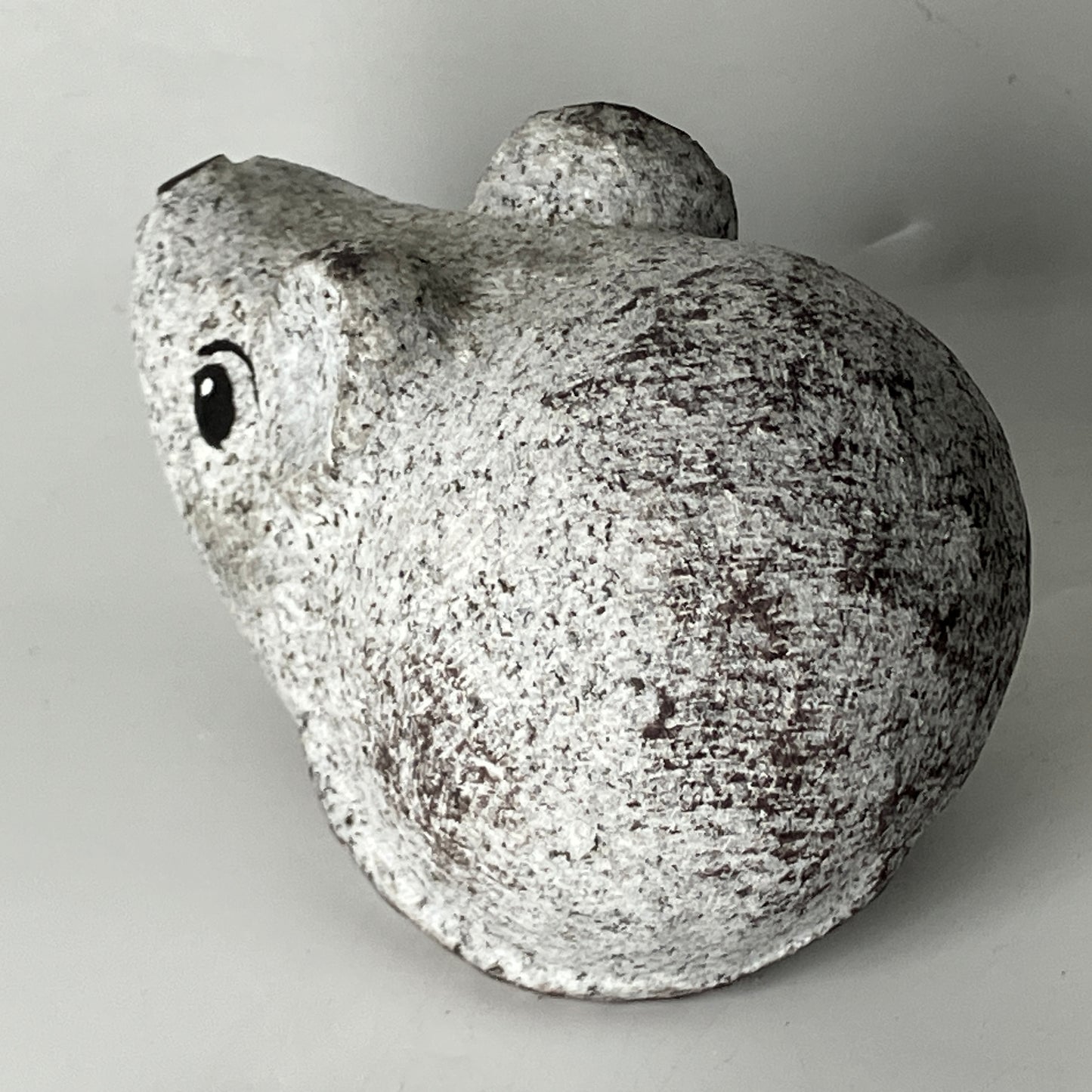 Small Gray Rat Mouse Figurine Granite Stone Sculpture Handmade Japan 2019