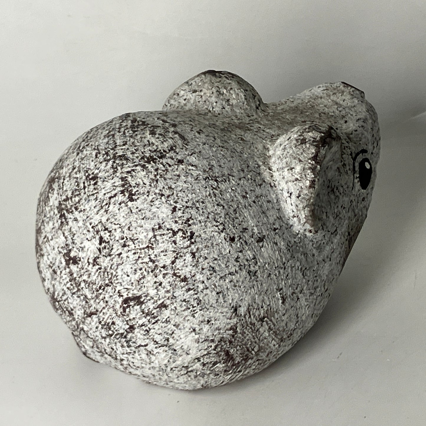 Small Gray Rat Mouse Figurine Granite Stone Sculpture Handmade Japan 2019