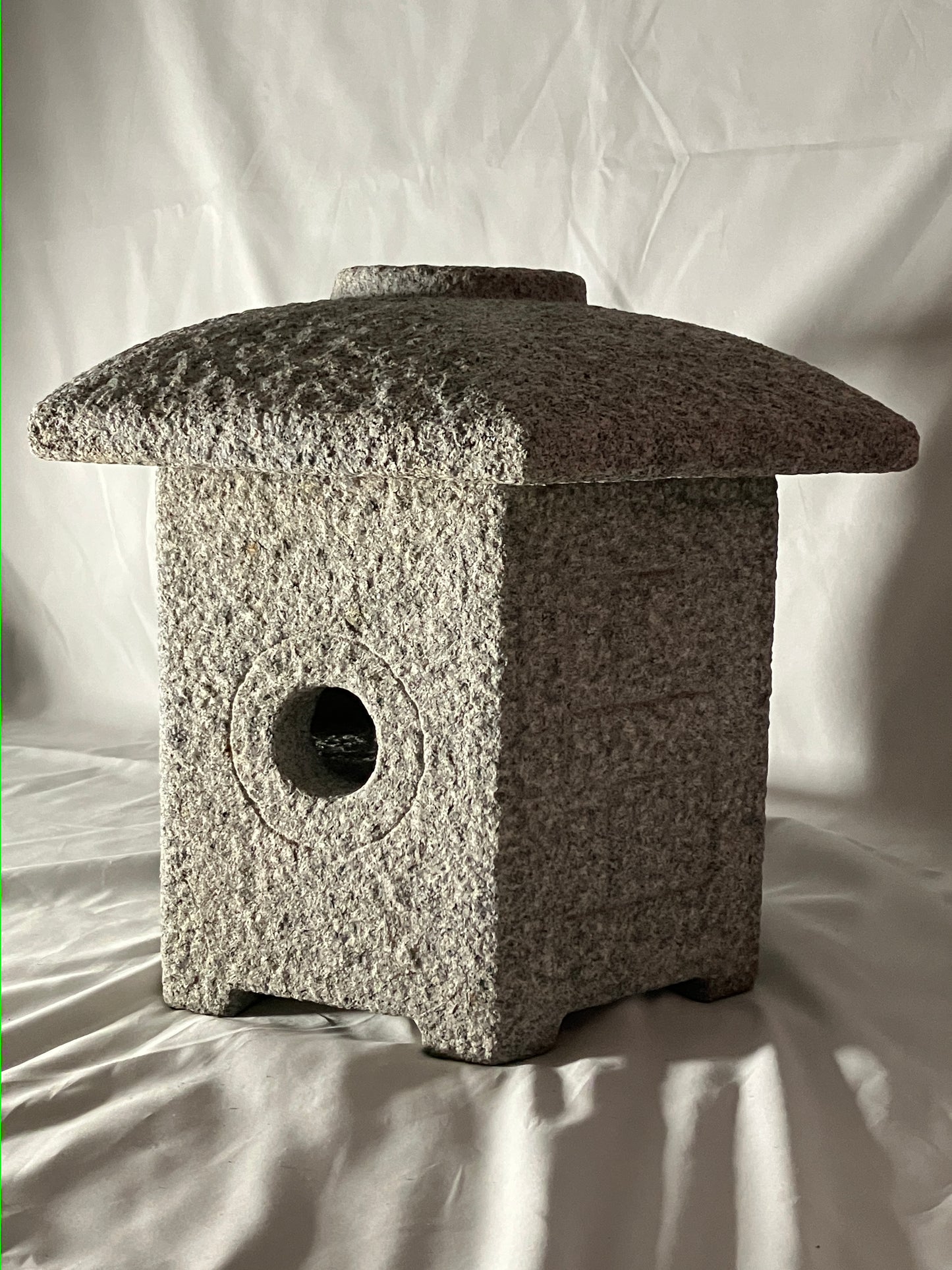 Stone Lantern Sunshouan Tourou Medium Granite Japanese Garden Ornament Statue