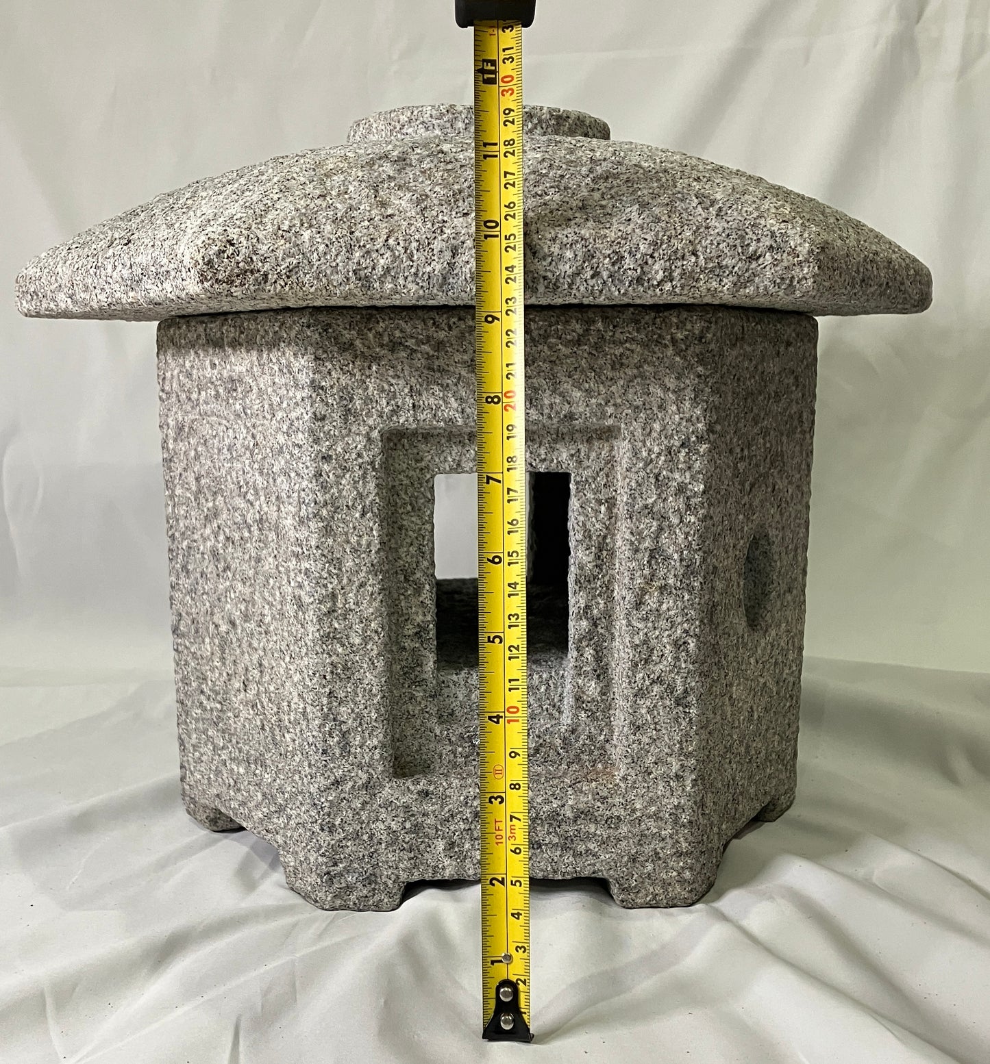 Stone Lantern Sunshouan Tourou Medium Granite Japanese Garden Ornament Statue