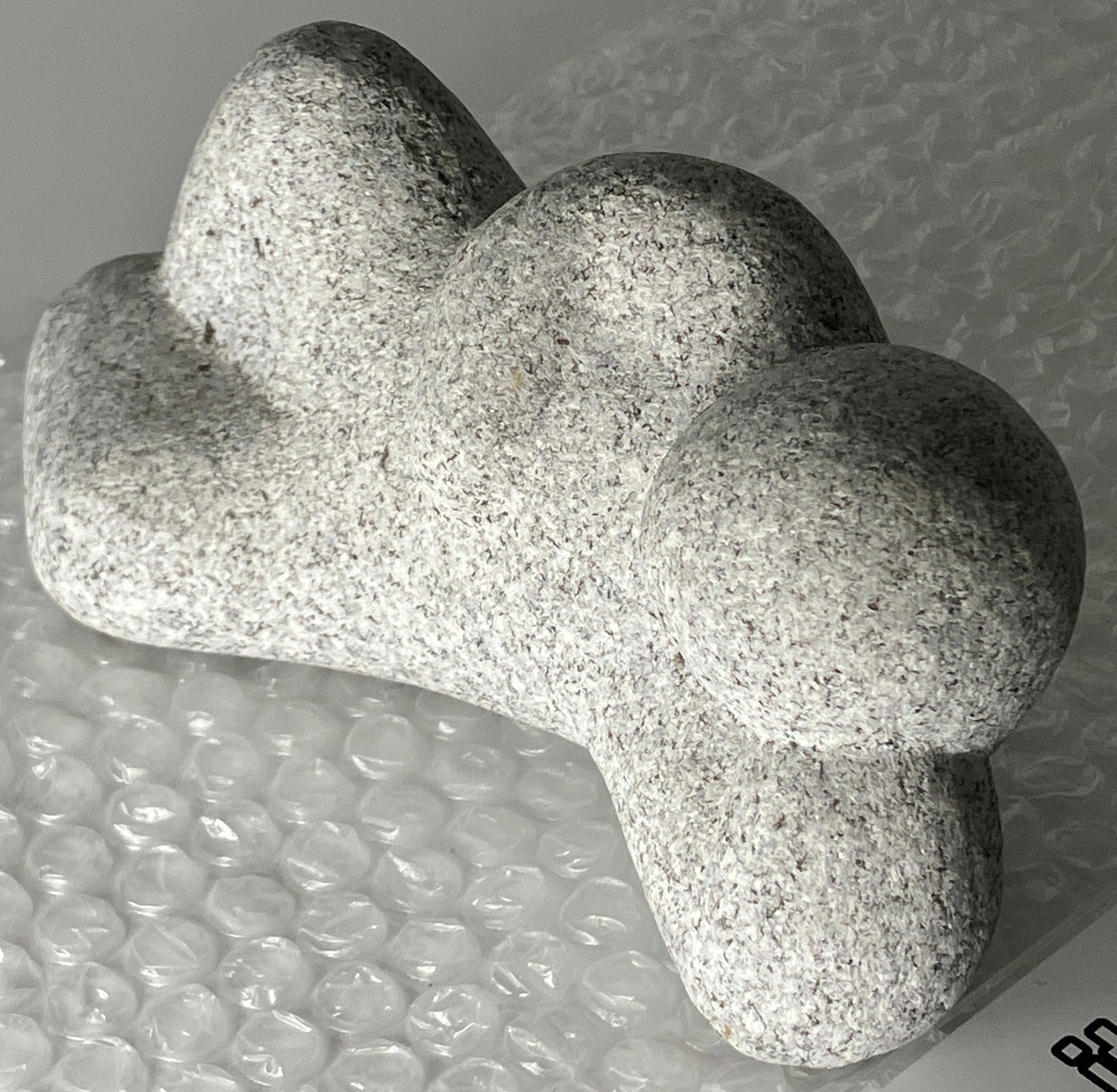 Stick Figure Stone Sculpture Grey