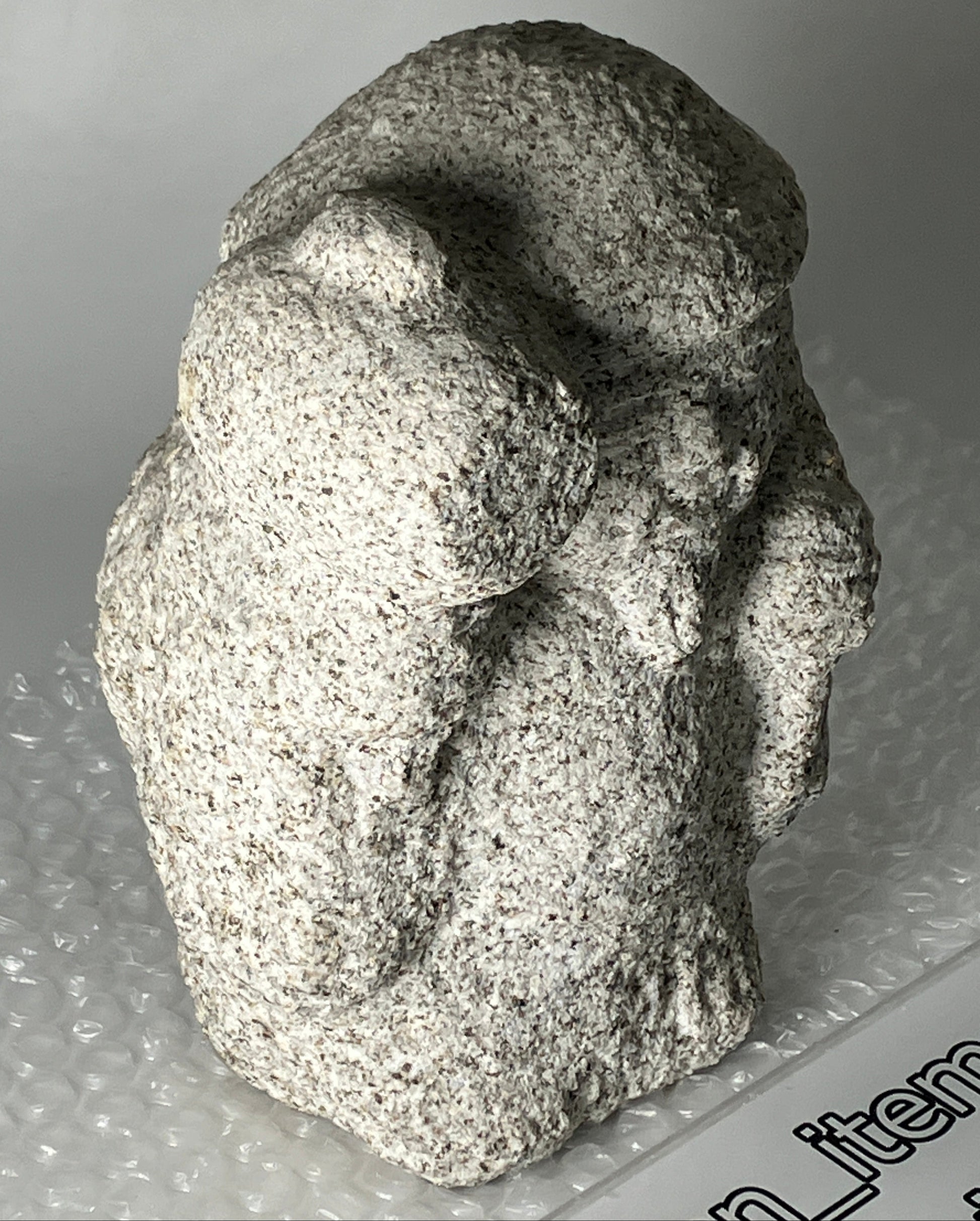 Daikokuten Jizo Gray Granite Stone Sculpture