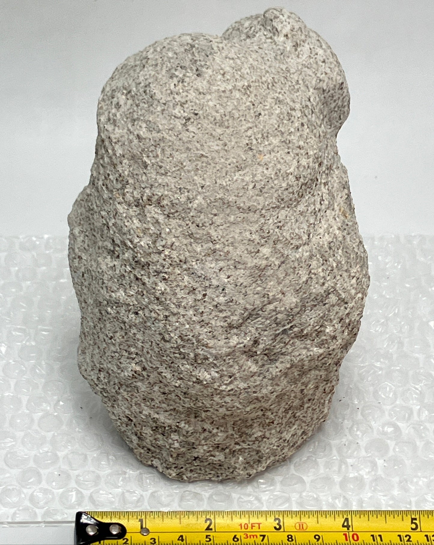 Daikokuten Jizo Gray Granite Stone Sculpture