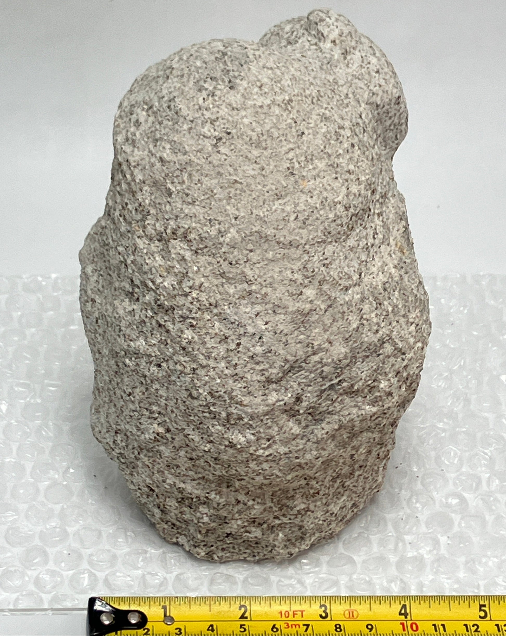Daikokuten Jizo Gray Granite Stone Sculpture