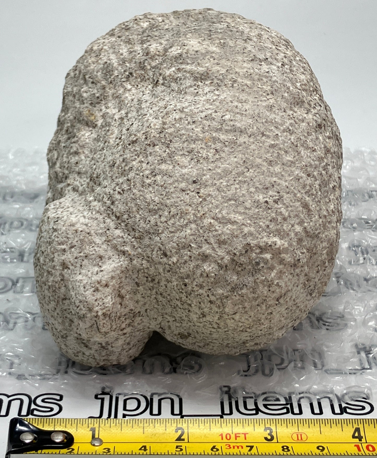 Seven Lucky Gods Daikokuten Jizo Gray Granite Stone Sculpture Japanese Garden