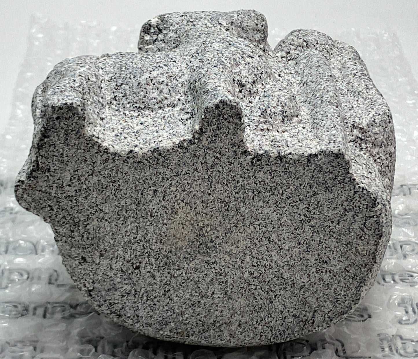 Seven Lucky Gods Jizo Jurojin Gray Granite Stone Sculpture Handmade Japan Garden
