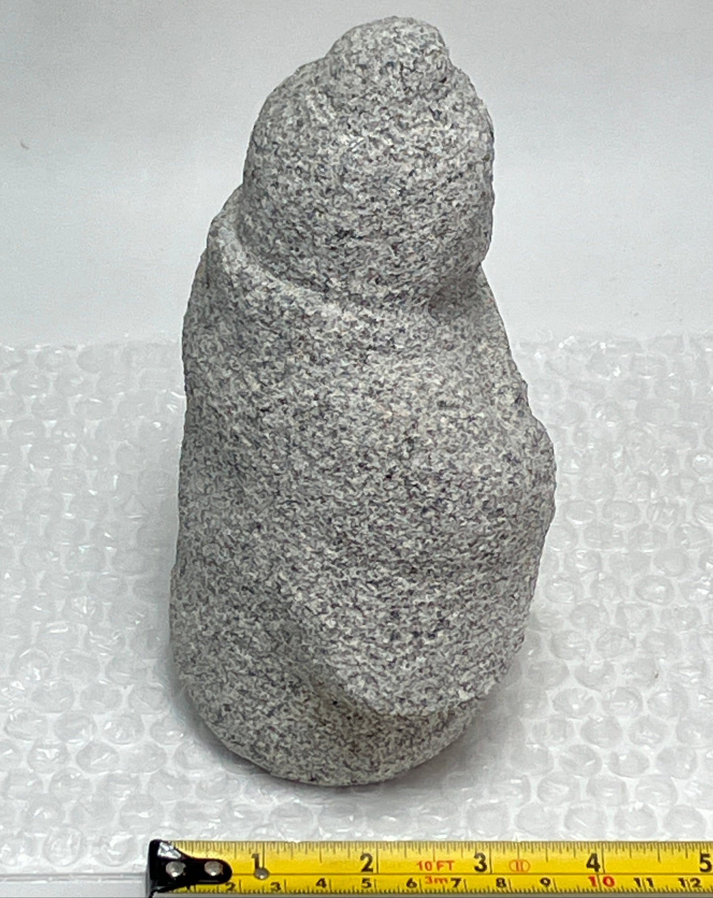 Seven Lucky Gods Jizo Benzaiten Gray Granite Stone Sculpture Japanese Garden