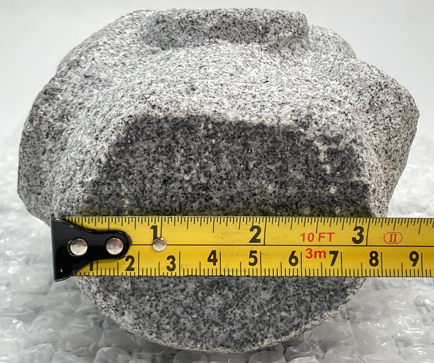 Seven Lucky Gods Jizo Benzaiten Gray Granite Stone Sculpture Japanese Garden