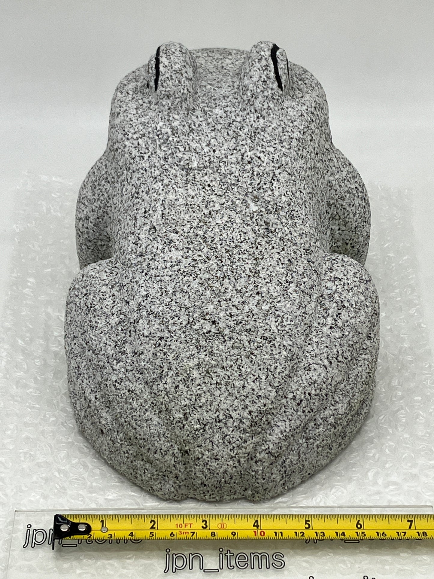 Gray Frog Granite Stone Sculpture Handmade Japanese