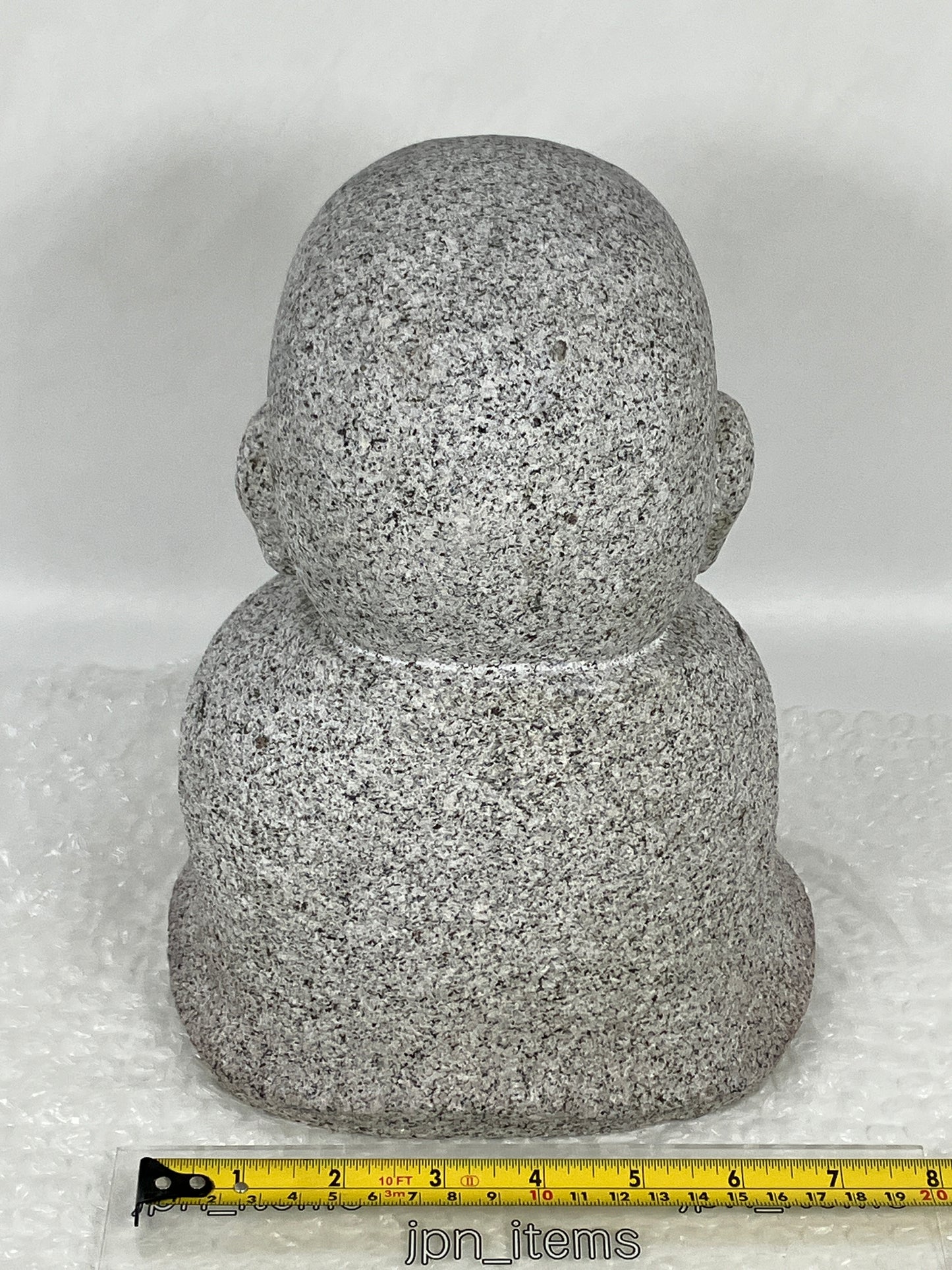 Child Gasshou Jizo Ojizo-Sama Granite Stone Sculpture Handmade Japanese Garden