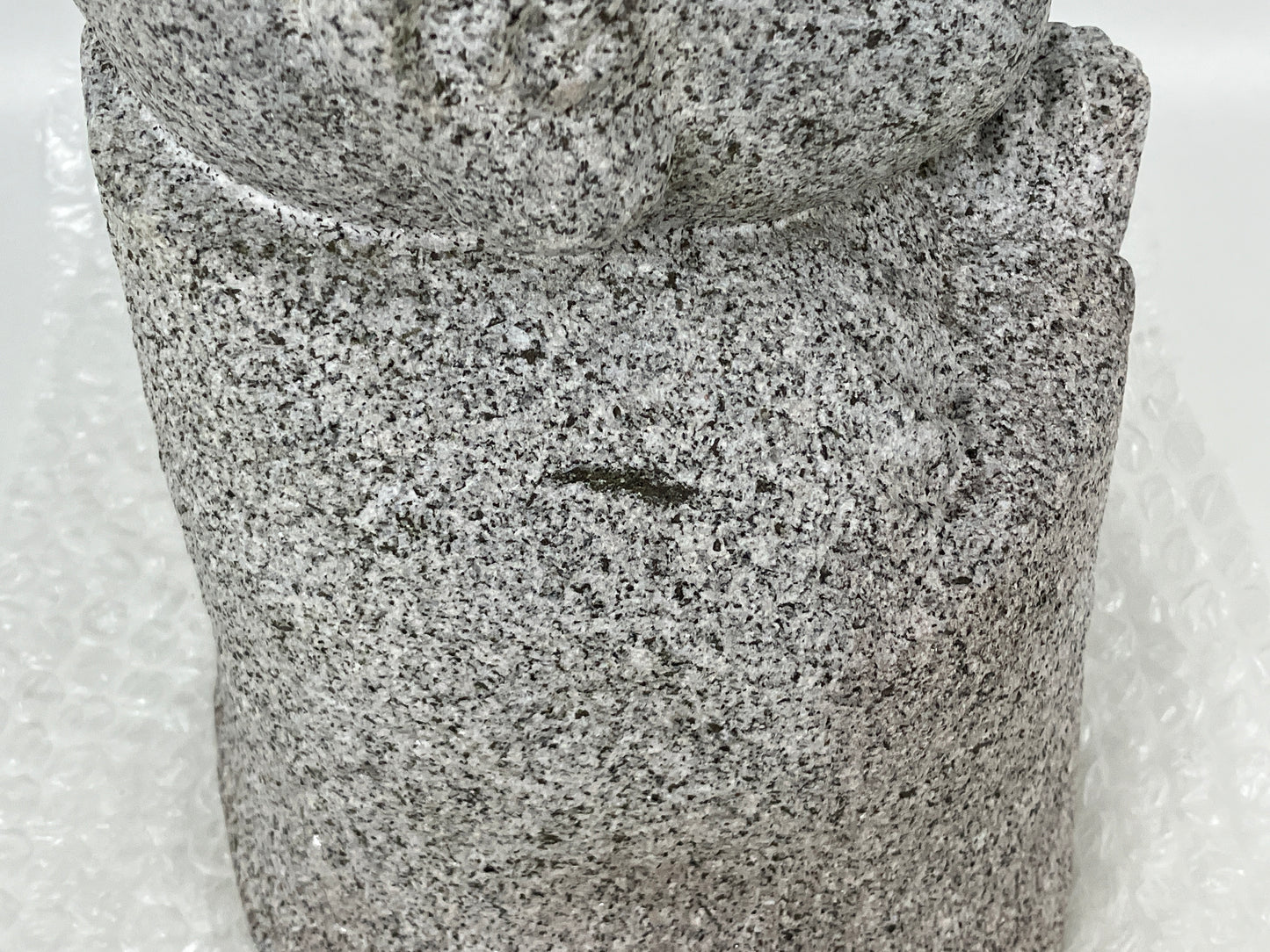 Child Gasshou Jizo Ojizo-Sama Granite Stone Sculpture Handmade Japanese Garden