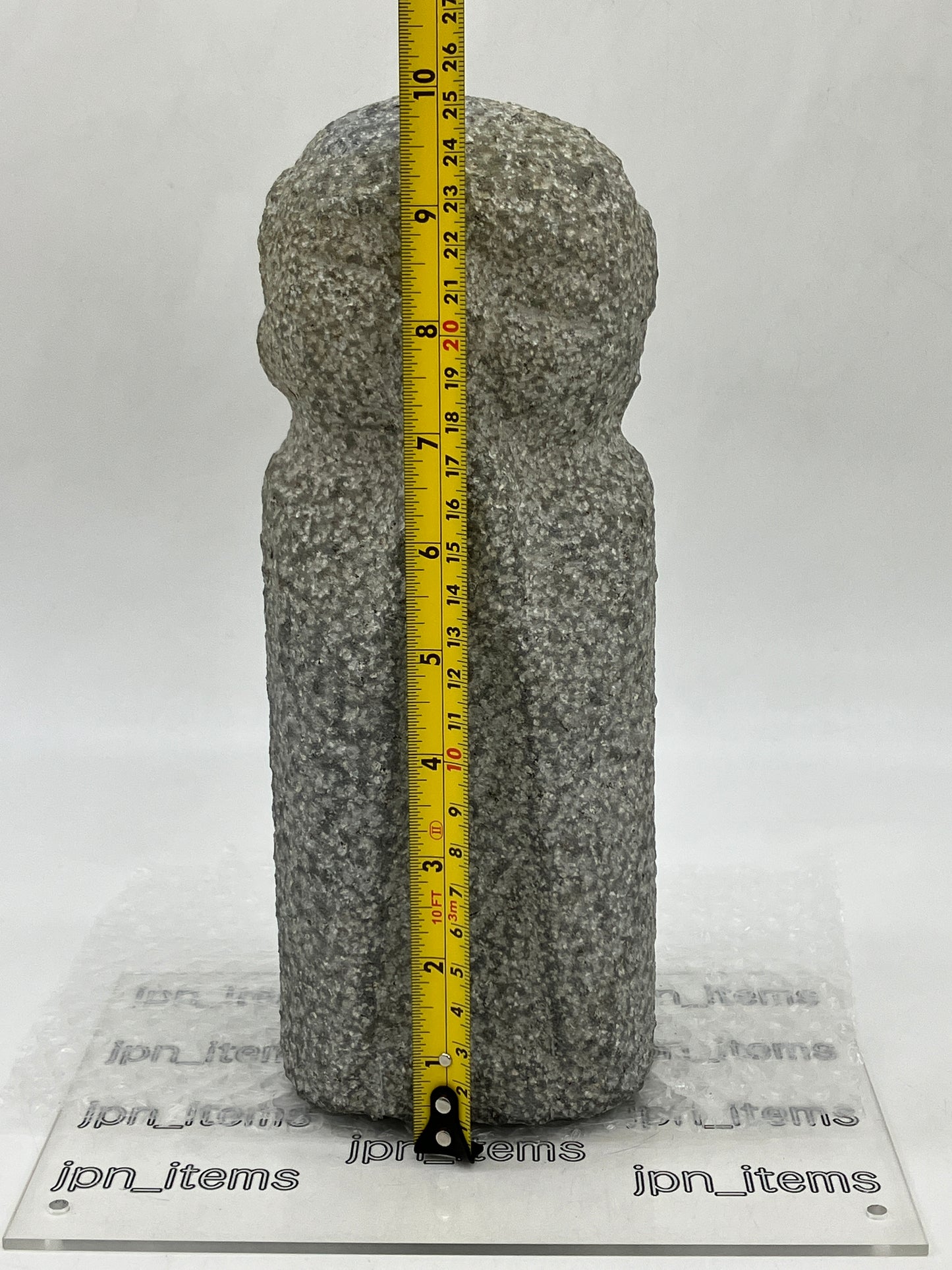 Gasshou Jizo Ojizo-Sama Granite Stone Sculpture Handmade Japanese Garden 5.0Kg