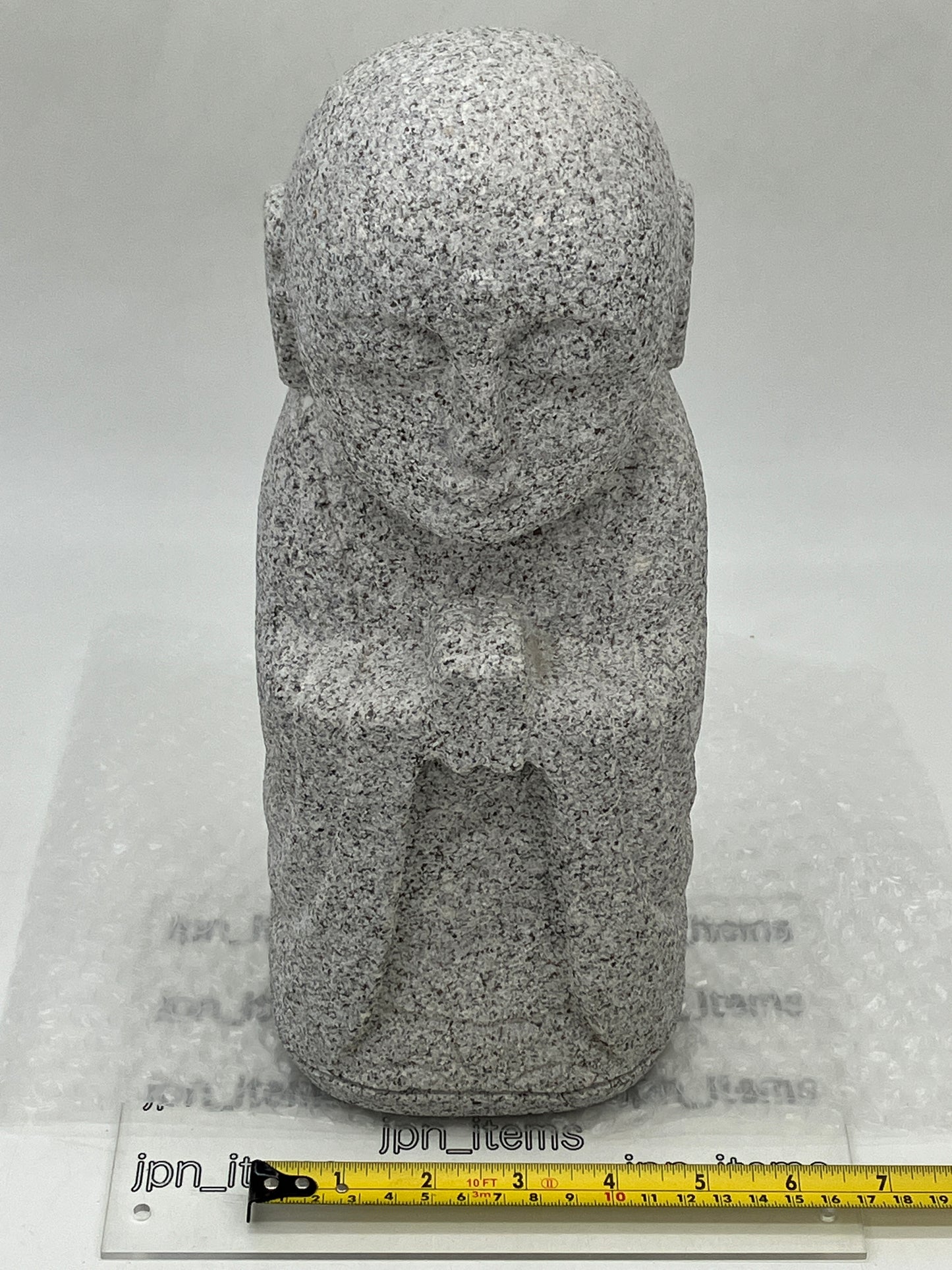 Jizo Ojizo-Sama Granite Stone Sculpture Handmade Japanese Garden Buddhism