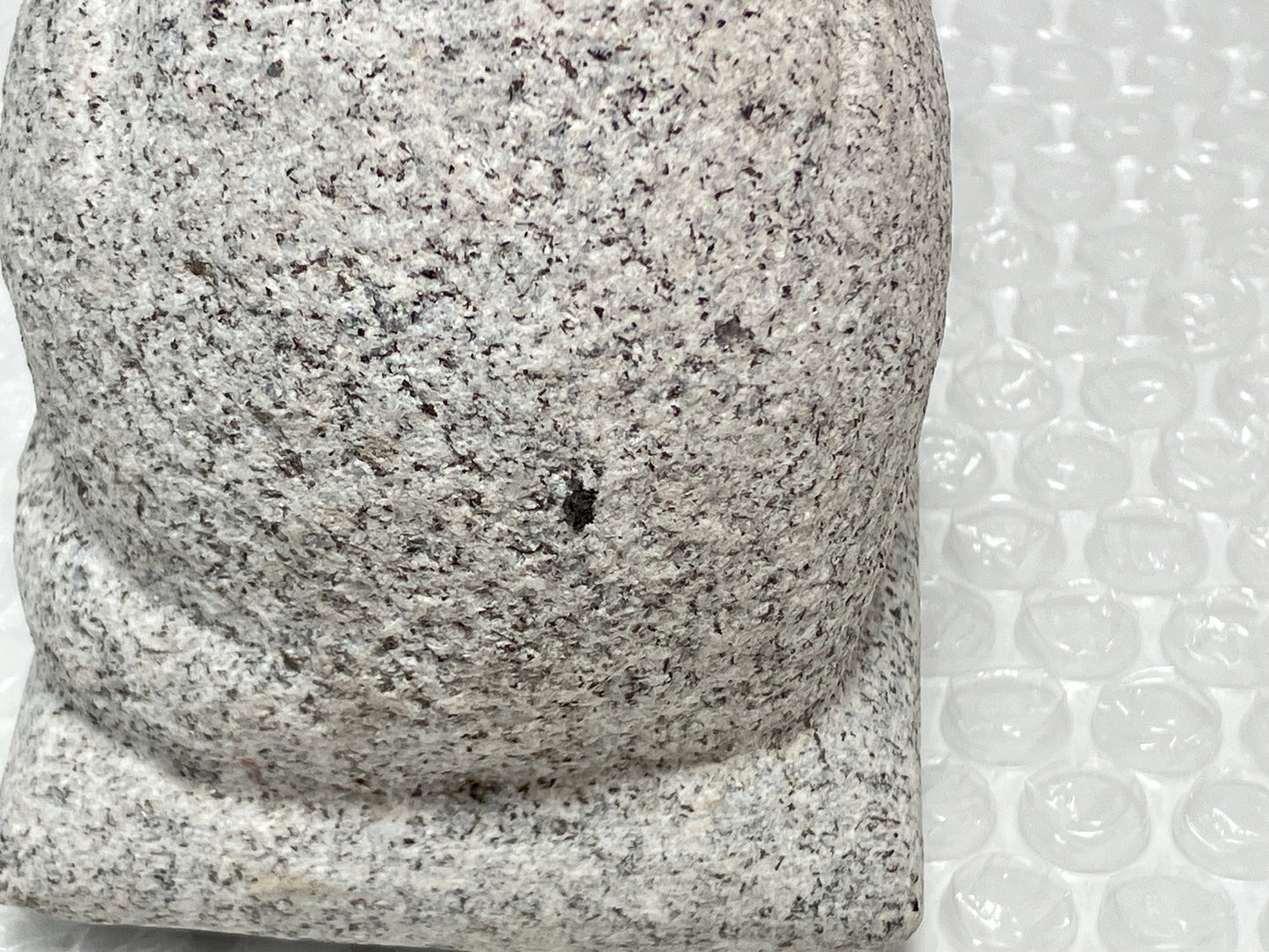 Miniature Sleeping Cat Statue Granite Stone Sculpture Handmade Japanese Garden