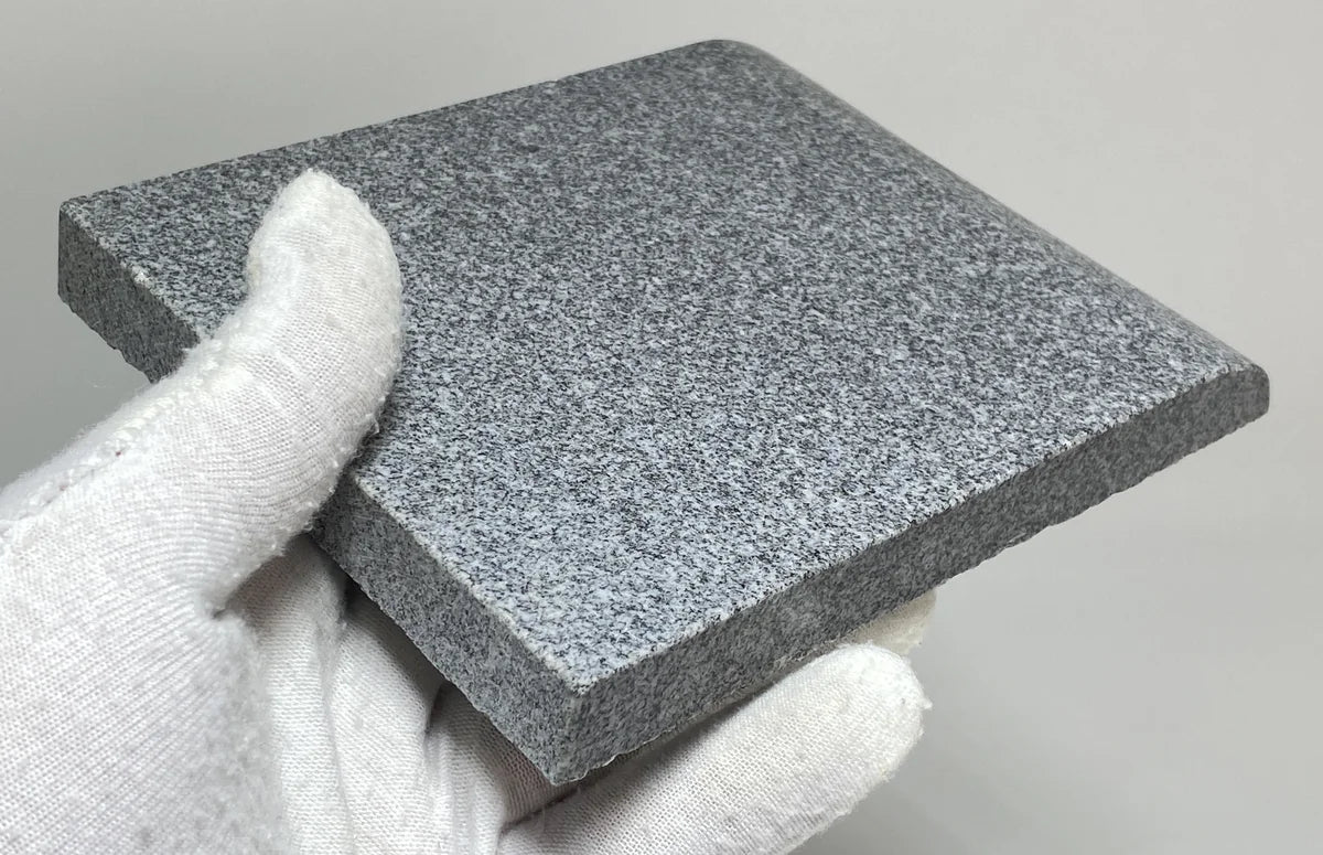 7.28 in Japanese Gassho Jizo Statue | Hanazawa Kome Granite Stone