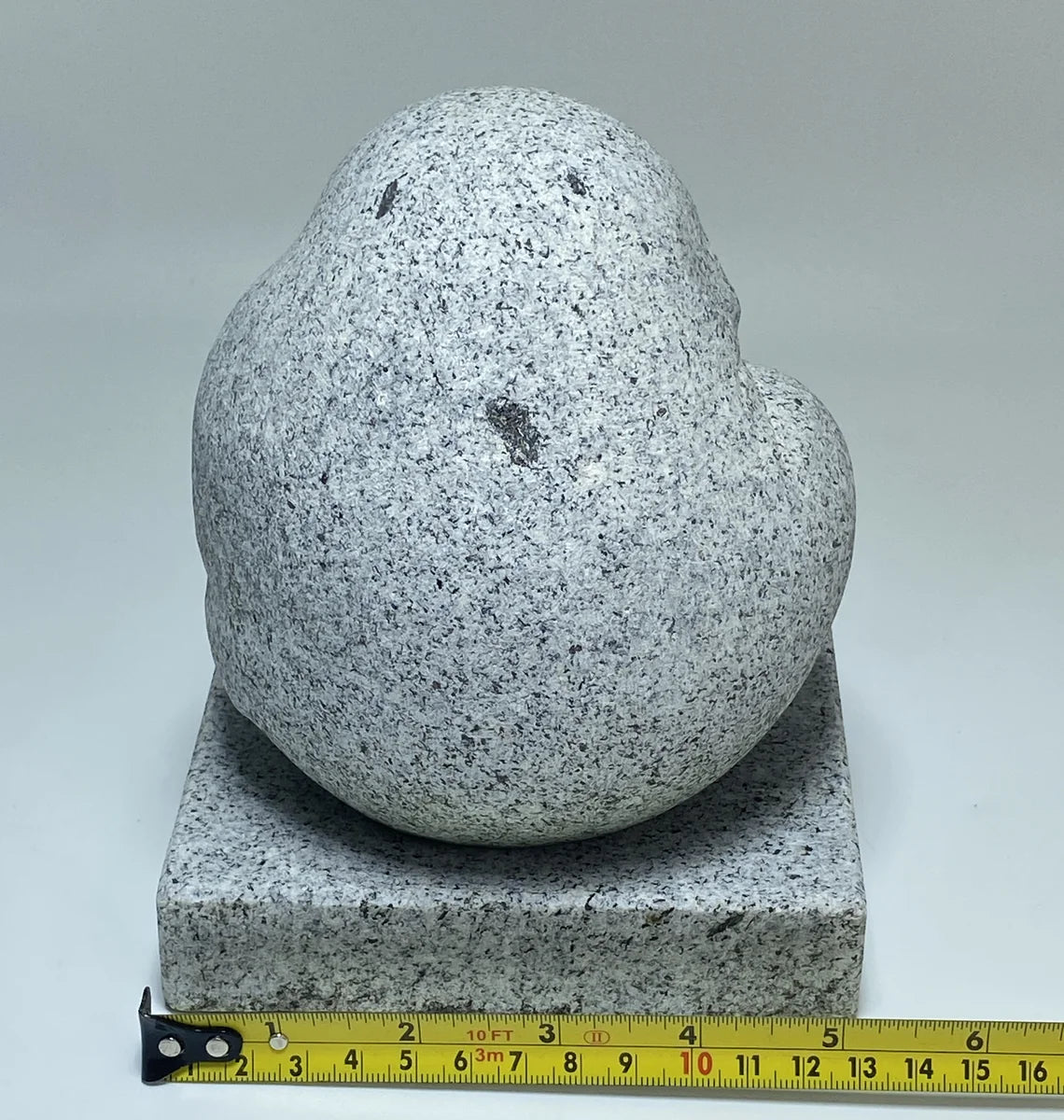 Hand-Carved Japanese Granite Daruma Statue | Hanazawa Kome Stone
