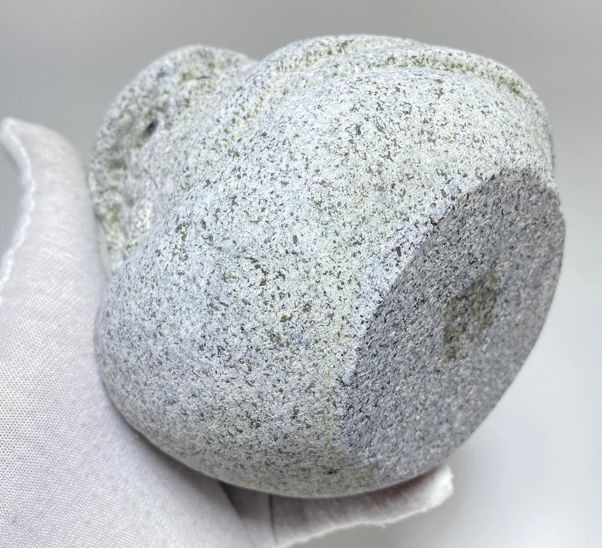 Hand-Carved Japanese Granite Daruma Statue | Hanazawa Kome Stone