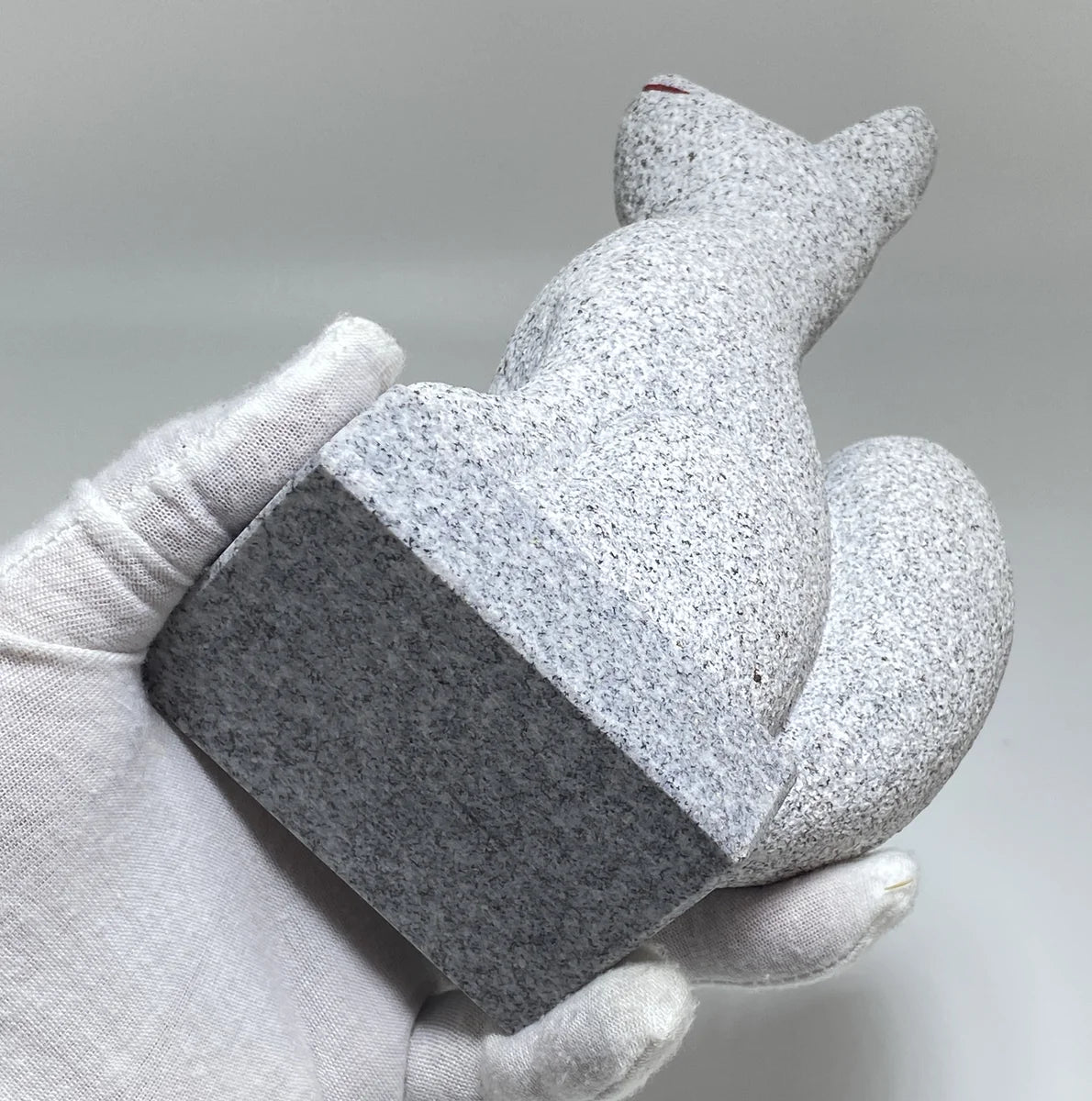 8.46 in Japanese Inari Fox Statue | Hanazawa Stone Granite