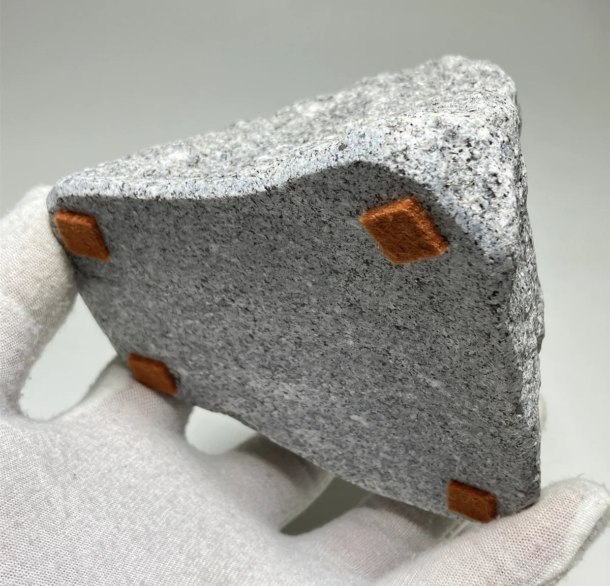 Gray Japanese Granite Stone Vase | Okazaki Granite, 5.5 in