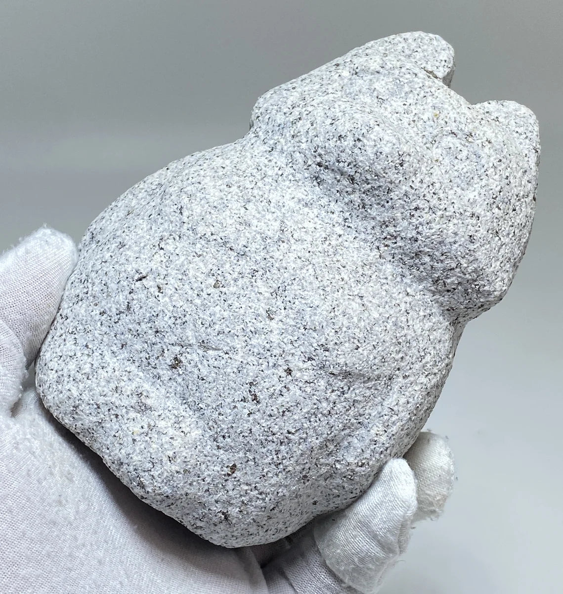 Japanese Raccoon Dog Tanuki Stone Statue | Hanazawa Granite, 4.72 in