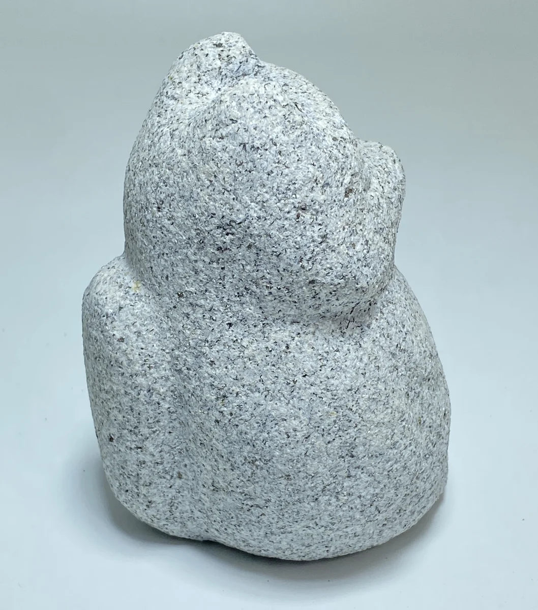 Japanese Raccoon Dog Tanuki Stone Statue | Hanazawa Granite, 4.72 in