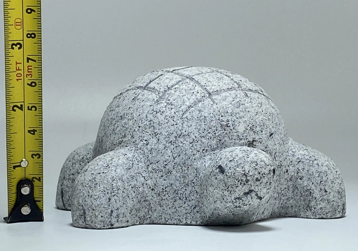 Japanese Turtle Stone Statue | Hanazawa Granite, 4.92 in