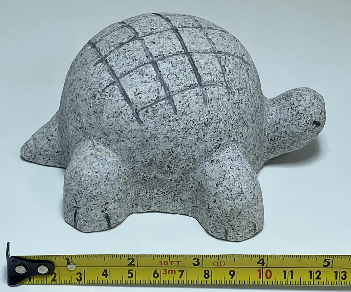 Japanese Turtle Stone Statue | Hanazawa Granite, 4.92 in