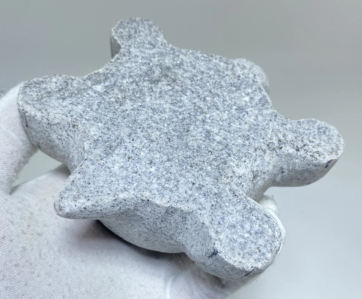 Japanese Turtle Stone Statue | Hanazawa Granite, 4.92 in