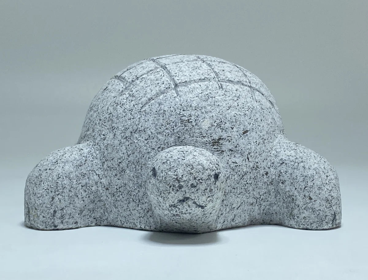 Japanese Turtle Stone Statue | Hanazawa Granite, 4.92 in