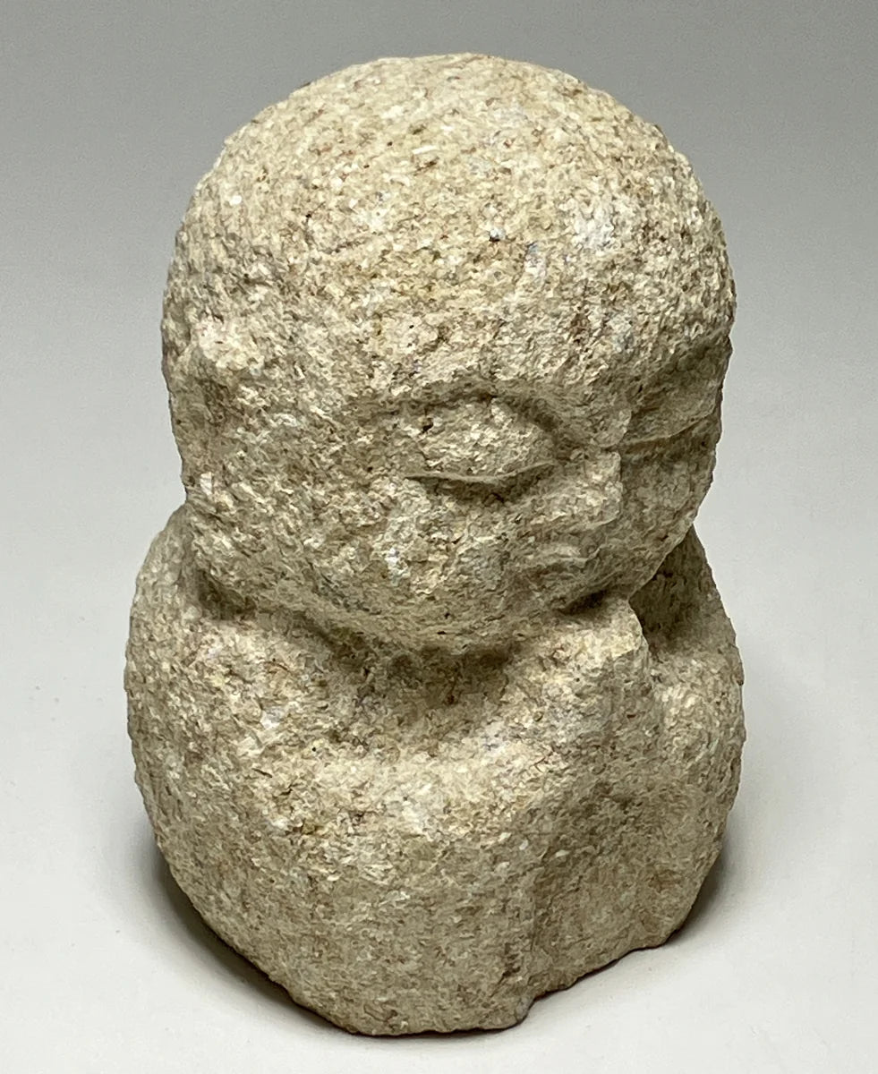 Beige Small Jizo Statue | Tatsuyama Stone, 4.33 in