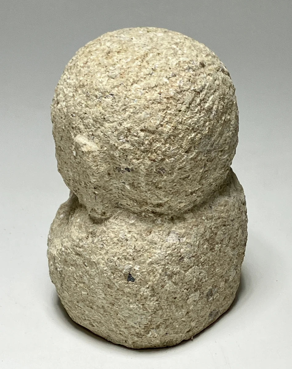 Beige Small Jizo Statue | Tatsuyama Stone, 4.33 in