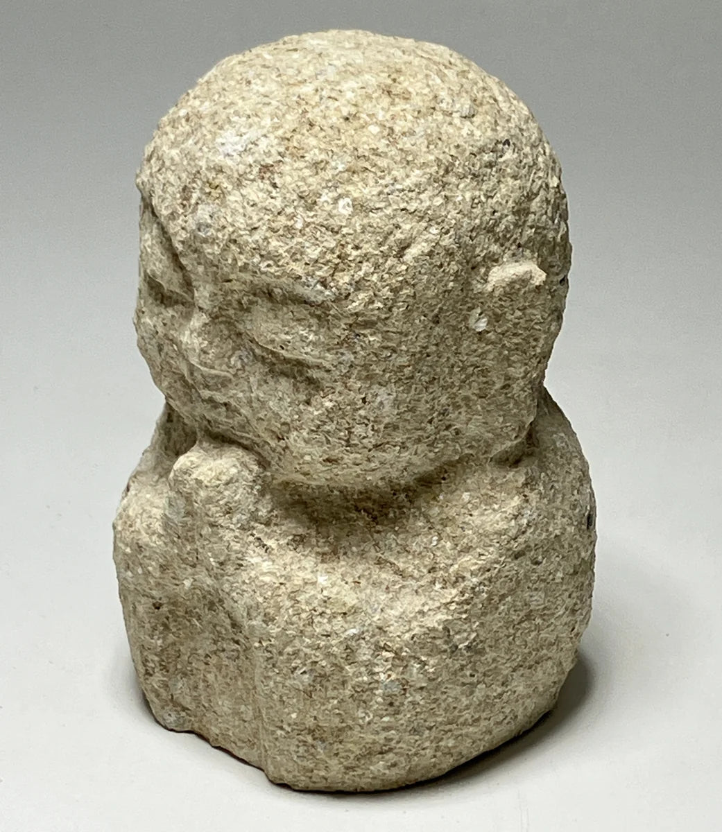 Beige Small Jizo Statue | Tatsuyama Stone, 4.33 in