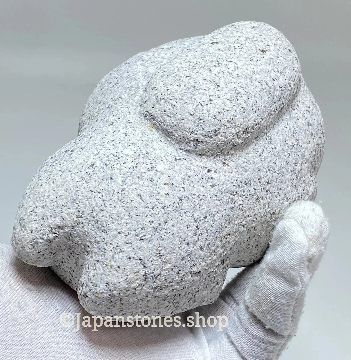 Japanese Raccoon Dog Tanuki Stone Statue | Hanazawa Granite, 4.72 in — product photo 11 of 20