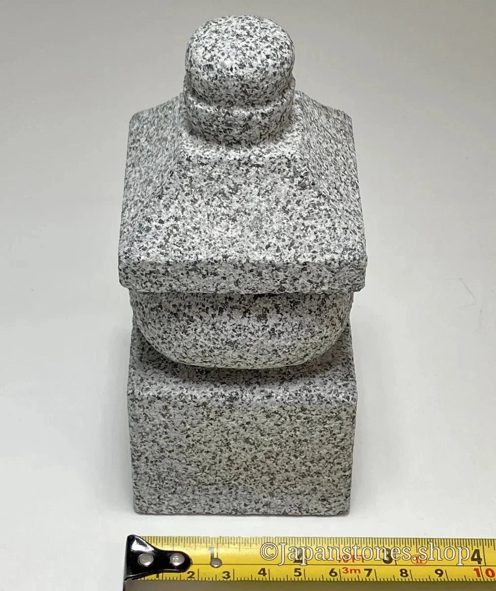 5.5 in One-Piece Gorinto – Japanese Granite Five-Element Pagoda for Zen Gardens — product photo 3 of 25