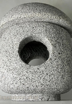 Mushroom Dome Style Granite Stone Lantern Handmade Japanese Art for Candle LED