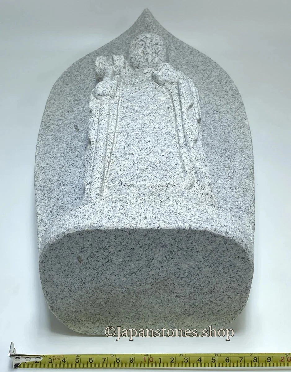 Boat-Shaped Enmei Jizo Statue | Natsuyama Stone, 16.14 in — product photo 8 of 23
