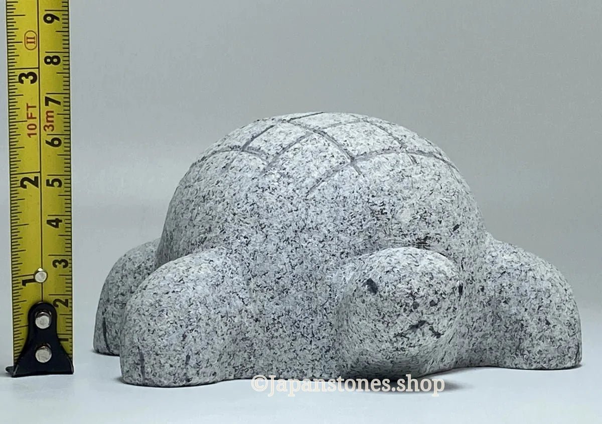 Japanese Turtle Stone Statue | Hanazawa Granite, 4.92 in — product photo 2 of 17