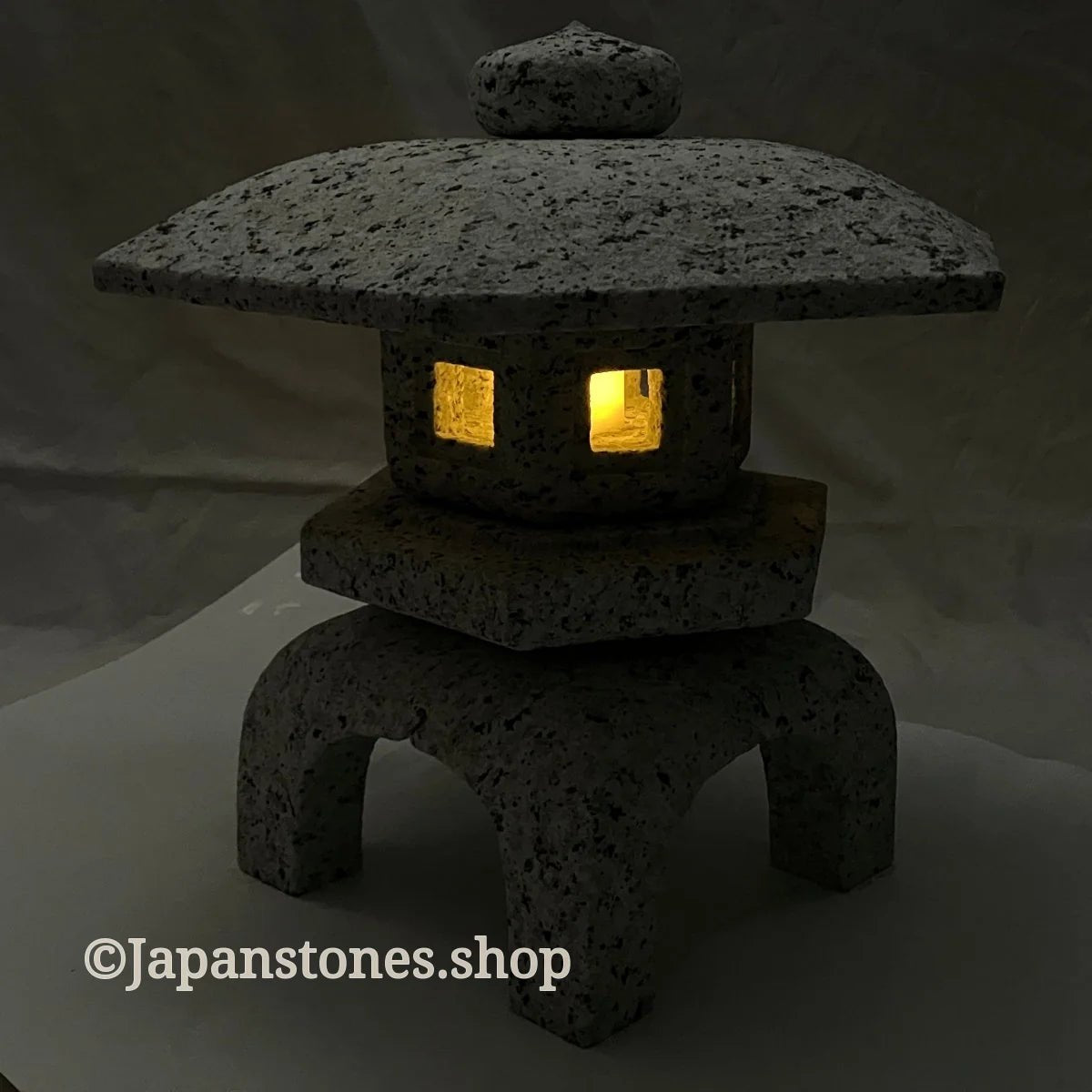 Zen Stone Lantern Yukimi Tourou Medium Granite Japanese Garden Ornament Statue — product photo 28 of 42