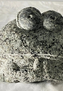 Small Frog Toad Granodiorite Stone Statue Figurine Japanese Garden