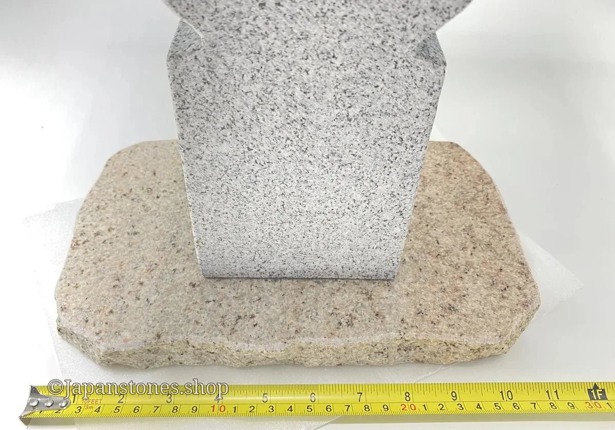 Zen Granite Gray Oribe Stone Lantern Tourou Japan Garden Statue 23.5 inch — product photo 11 of 35