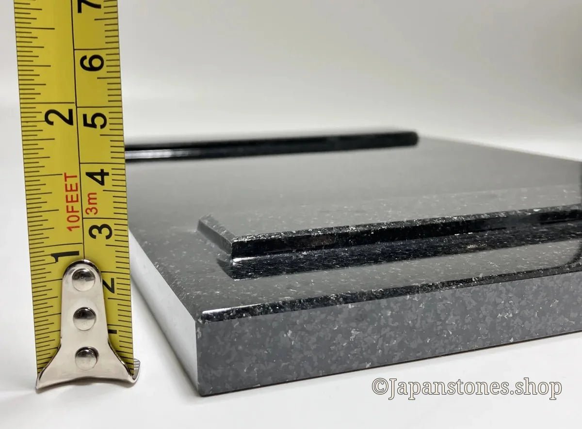Sushi Kaiseki Sushigeta Food Plate India Granite Black Stone Japan — product photo 5 of 29