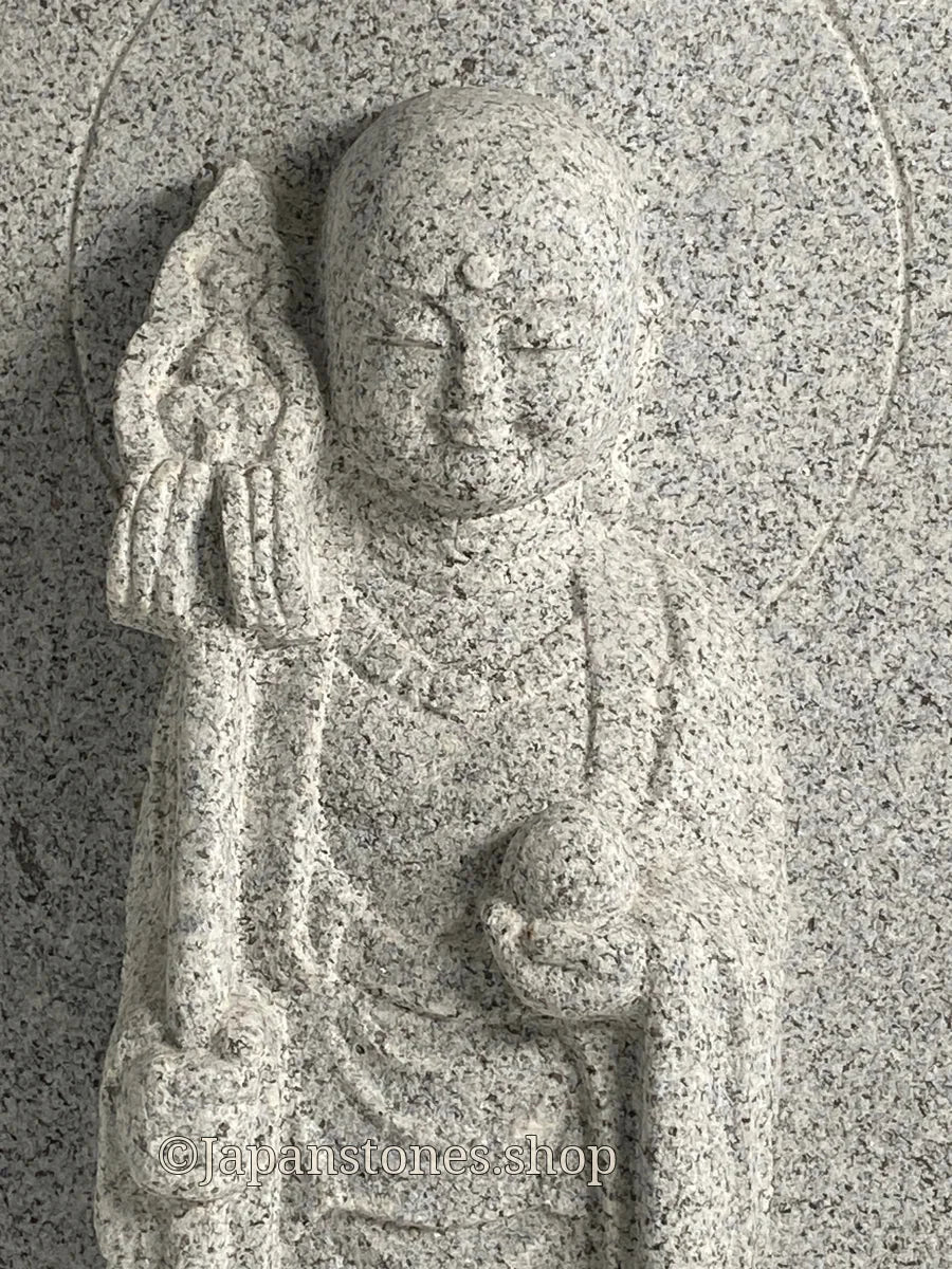 Boat-Shaped Enmei Jizo Statue | Natsuyama Stone, 16.14 in — product photo 16 of 23