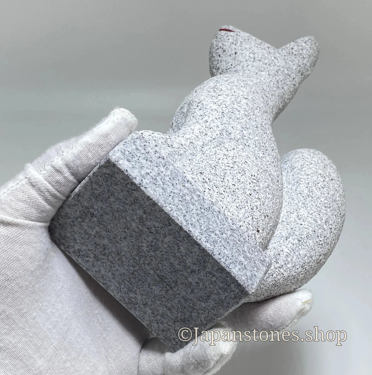 8.46 in Japanese Inari Fox Statue | Hanazawa Stone Granite — product photo 16 of 21