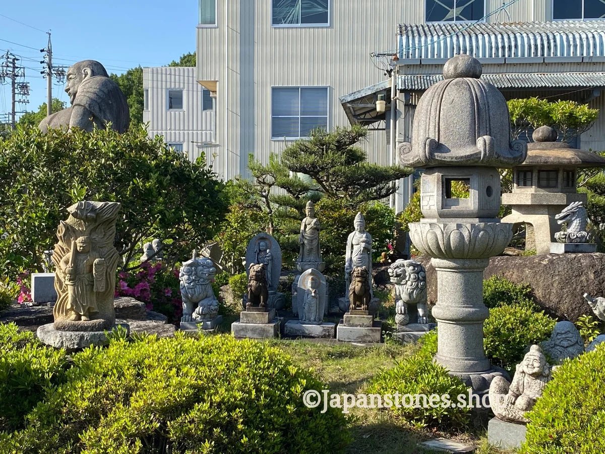 Sleeping Cat Kitten Statue Granite Stone Sculpture Handmade Japanese Garden — product photo 27 of 31