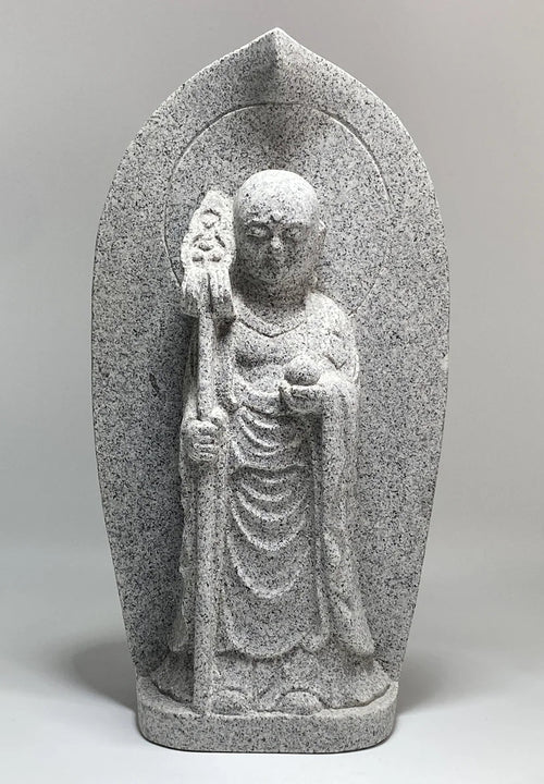 Boat-Shaped Enmei Jizo Statue | Natsuyama Stone, 16.14 in