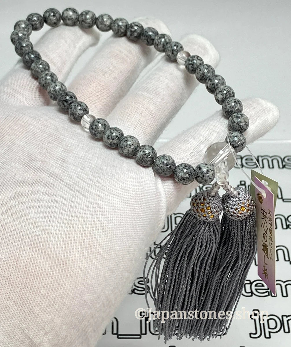 For Women Aji Stone Buddhist Prayer Beads Juzu Japanese Mala Beads 8mm Kyoto — photo 8 of 14
